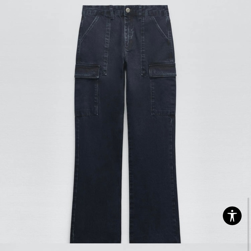 Zara ZW THE SLIM CARGO JEANS - size 32 (CA 14) BNWT!